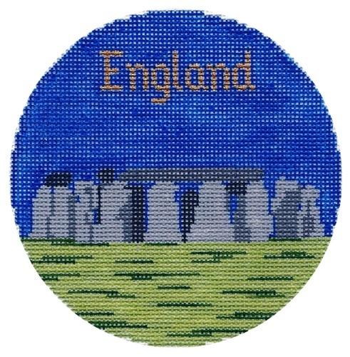 England Ornament Painted Canvas Silver Needle 