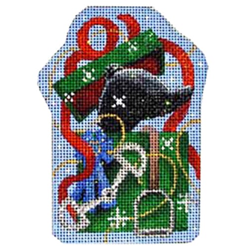 Equestrian Present Ornament Painted Canvas Associated Talents 
