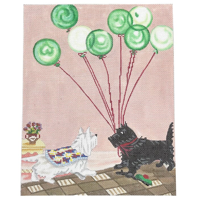 Eulalie's Balloons Painted Canvas CBK Needlepoint Collections 