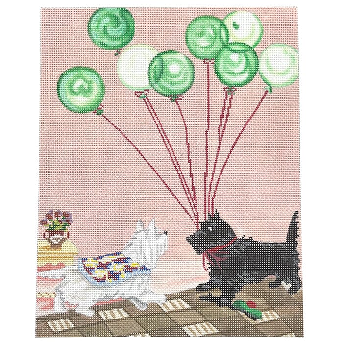 Eulalie's Balloons Painted Canvas CBK Needlepoint Collections 
