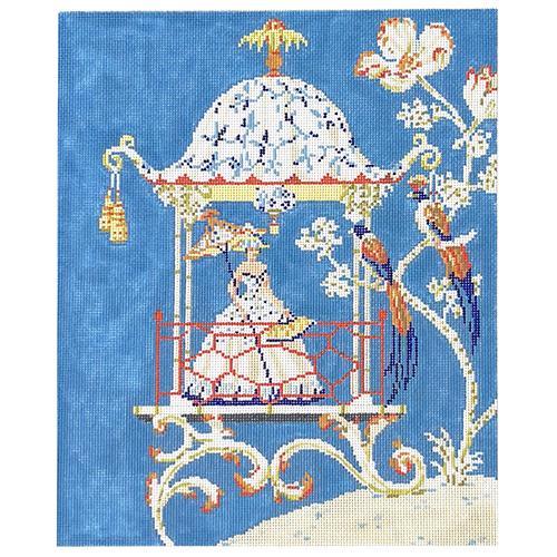 Evening in the Gazebo Painted Canvas The Meredith Collection 