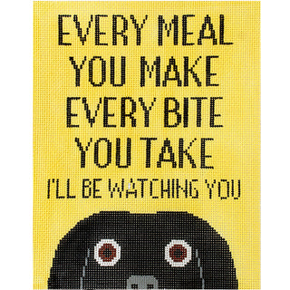 Every Bite You Take Dog Painted Canvas A Stitch in Time 
