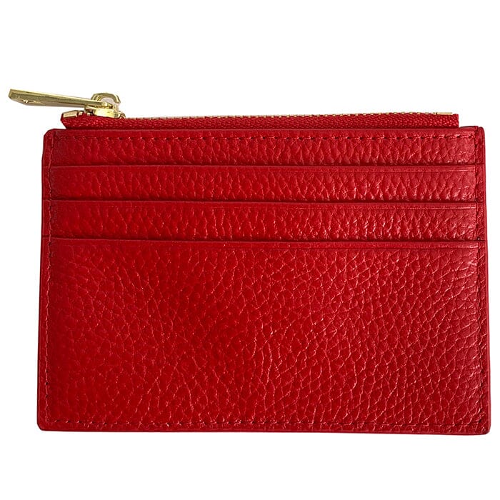 Everyday Leather Wallet - Red Leather Goods Rachel Barri Designs 