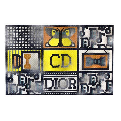 Everything Dior Painted Canvas Kimberly Ann Needlepoint  - 1