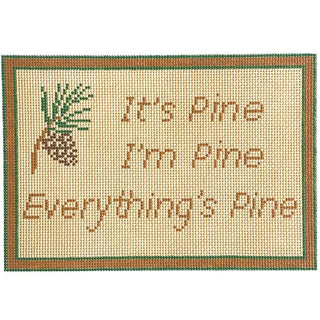 Everything's Pine Painted Canvas Alice & Blue 

