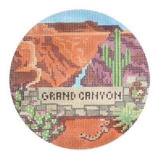 Explore America   Grand Canyon with Stitch Guide Painted Canvas Burnett & Bradley 
