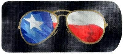 Eyeglass Case Texas Ray Bans Painted Canvas Kirk & Bradley  - 1