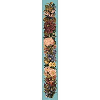 Fall Bell Pull Needlepoint Kit Kits Elizabeth Bradley Design Duck Egg Blue 
