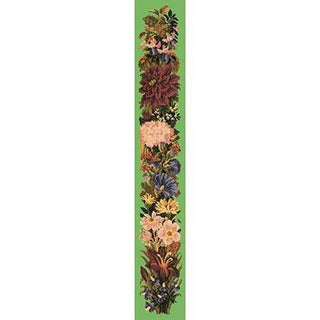 Fall Bell Pull Needlepoint Kit Kits Elizabeth Bradley Design Grass Green 
