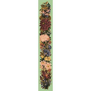 Fall Bell Pull Needlepoint Kit Kits Elizabeth Bradley Design Pale Green 
