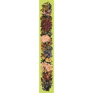Fall Bell Pull Needlepoint Kit Kits Elizabeth Bradley Design Pale Lime 

