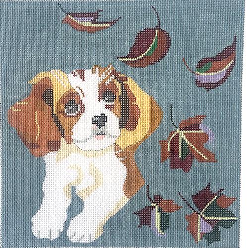 Fall Cavalier Painted Canvas Melissa Prince Designs  - 1
