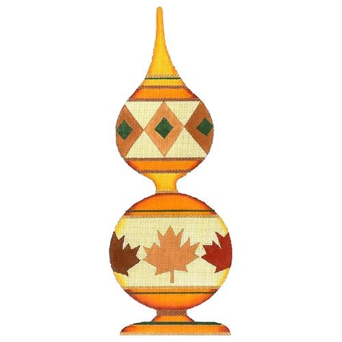 Fall Finial 12 inch Painted Canvas Raymond Crawford Designs 