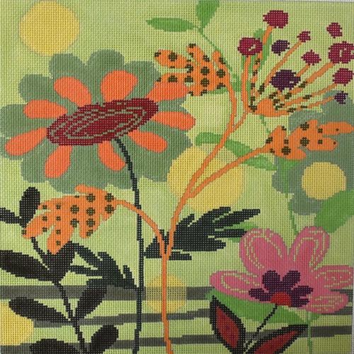 Fall Flowers Painted Canvas Birds of a Feather  - 1