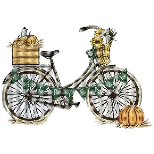 Fall Harvest Bike Large Painted Canvas Painted Pony Designs 