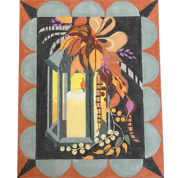 Fall Lantern Painted Canvas Melissa Prince Designs  - 1