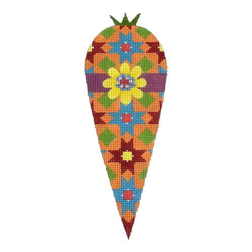 Fancy Carrots   Quilt Painted Canvas Melissa Shirley Designs  - 1