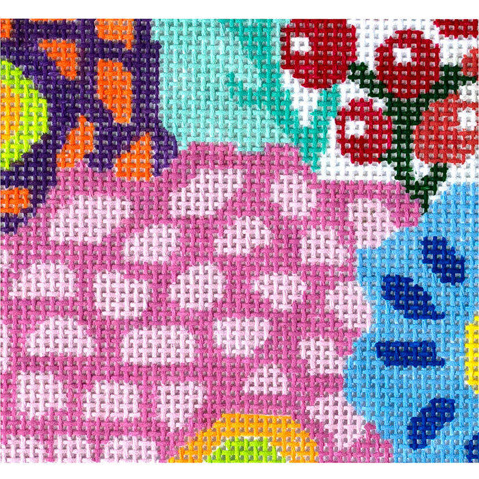 Fantasy Garden Coaster #1 Painted Canvas Jean Smith  - 1