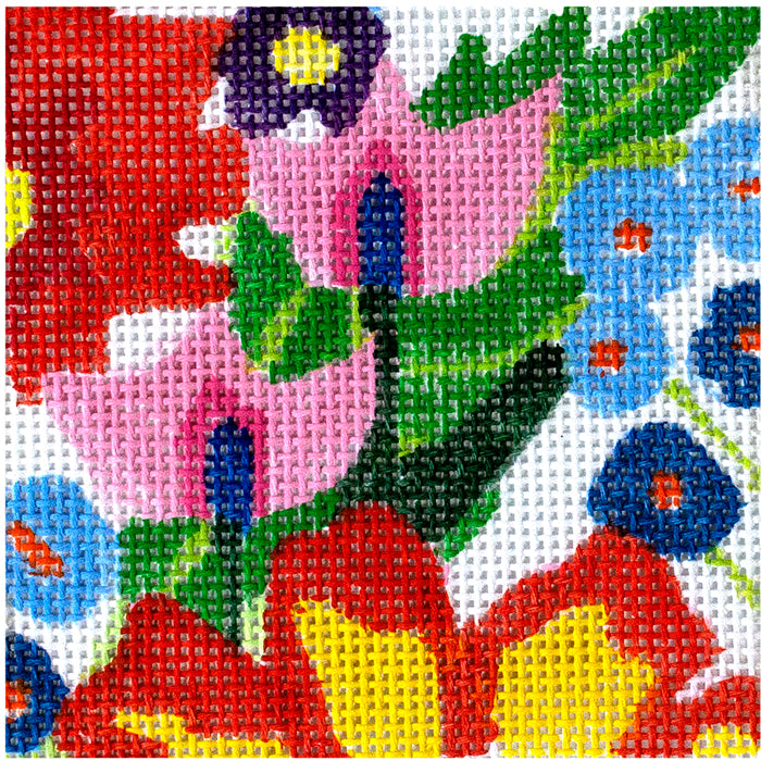 Fantasy Garden Coaster #10 Painted Canvas Jean Smith 