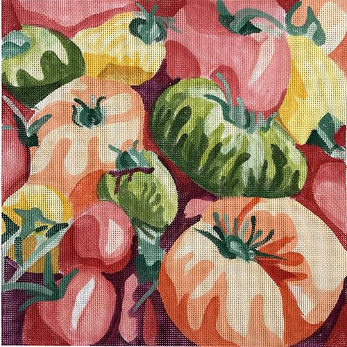 Farmer's Market Tomatoes #1 Painted Canvas Jean Smith 