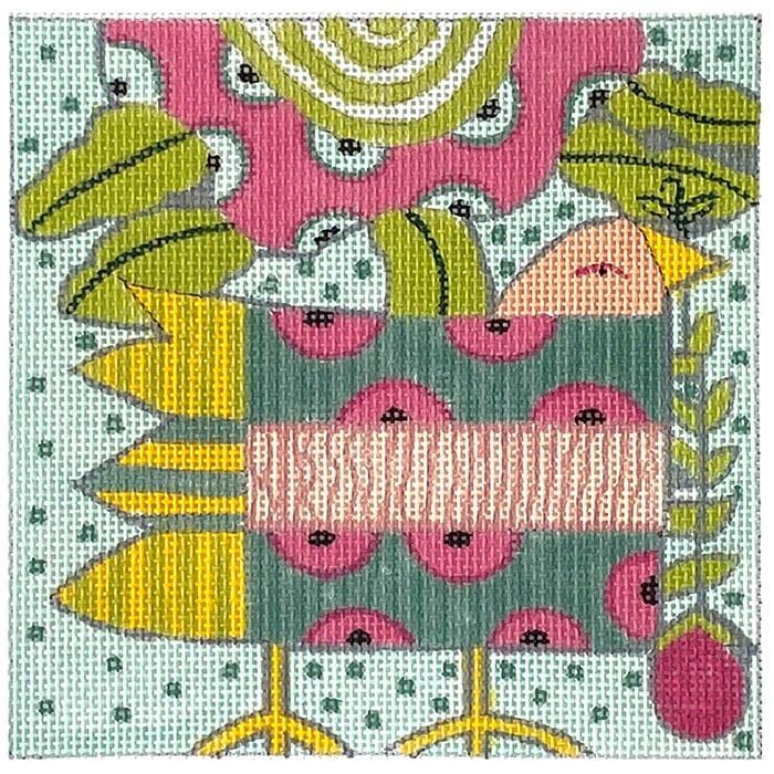 Fat Bird Painted Canvas ditto! Needle Point Works  - 1