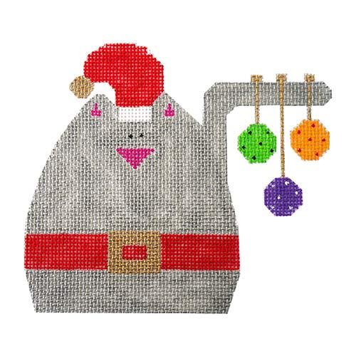 Fat Cat Santa Painted Canvas The Princess & Me  - 1