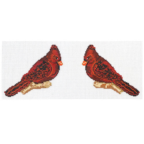Feathered Friends Cardinal Painted Canvas Petite Sweets 