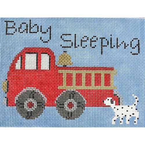 Fire Truck Baby Sleeping Painted Canvas J. Child Designs 
