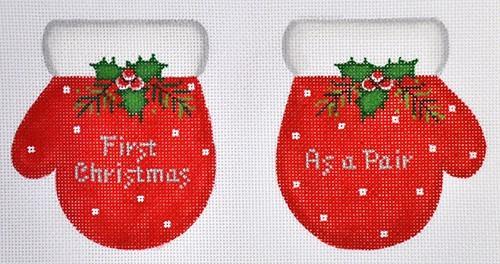First Christmas as a Pair Painted Canvas Pepperberry Designs 