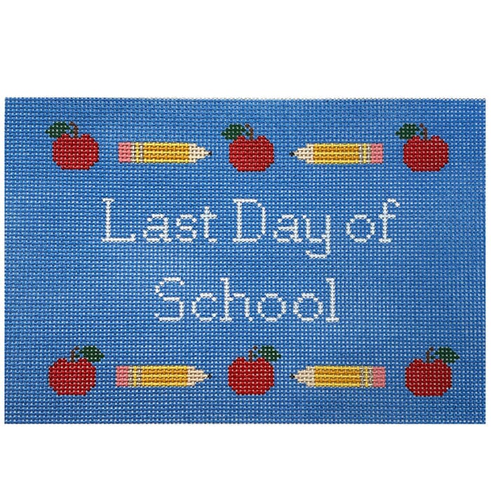 First & Last Day of School 2 Piece Set Painted Canvas Le Point Studio 
