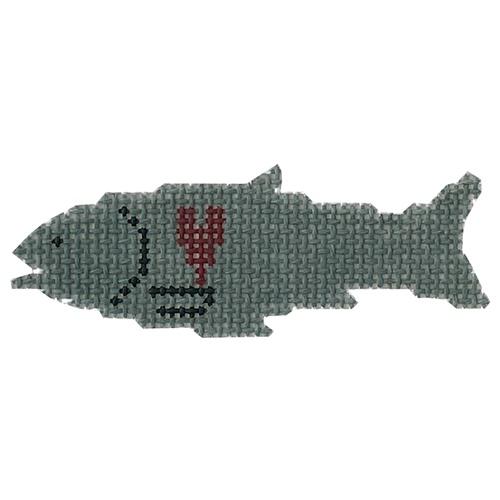 Fish Heart Painted Canvas Pippin  - 1