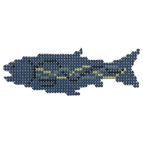 Fish Waves Painted Canvas Pippin  - 1