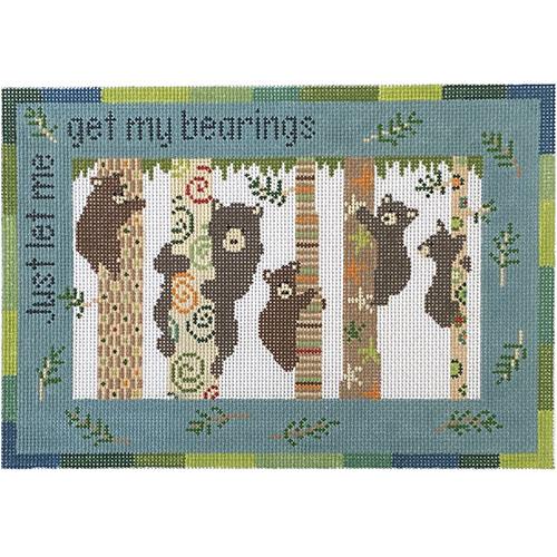 Five Bears Painted Canvas Pippin  - 1