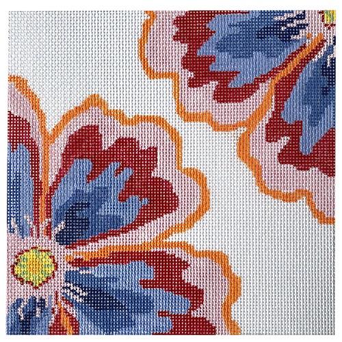 Flambing Poppy Painted Canvas Jean Smith  - 1
