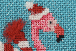 Flamingle and Jingle Needlepoint Kit Online Course Needlepoint.Com 
