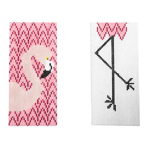 Flamingo Eyeglasses Case Painted Canvas J. Child Designs 