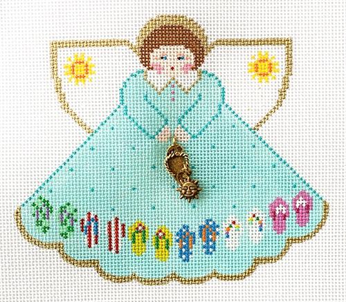 Flip Flops Angel Painted Canvas Painted Pony Designs 
