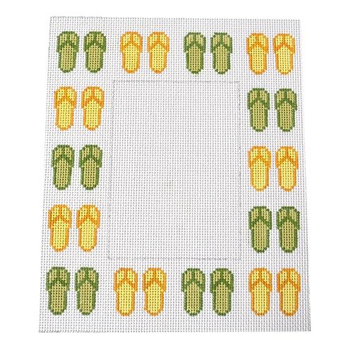 Flip Flops Frame Painted Canvas J. Child Designs  - 1