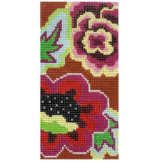 Floral Design Single Eyeglass Case Painted Canvas Colors of Praise 
