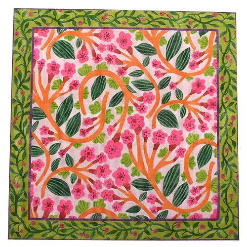 Floral Pattern #1 Painted Canvas Kate Dickerson Needlepoint Collections 