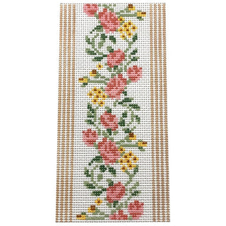 Floral Single Eyeglass Case Painted Canvas Le Point Studio 
