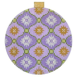 Florentine Bauble   Lilac Painted Canvas Kirk & Bradley 
