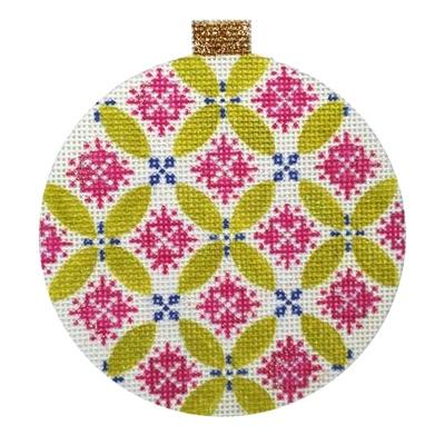 Florentine Bauble - Mauve Painted Canvas Kirk & Bradley 