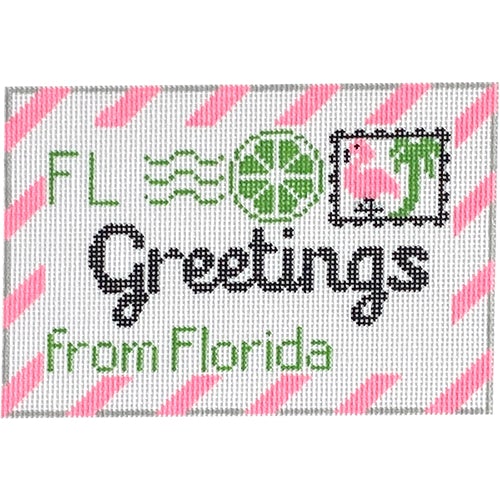 Florida Letter Painted Canvas Rachel Donley 