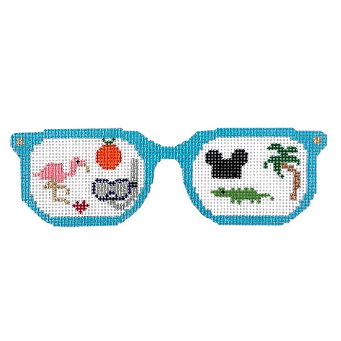 Florida Sunglasses with Stitch Guide Painted Canvas The Princess & Me 