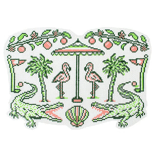 Floridays Pillow Painted Canvas Morgan Julia Designs 
