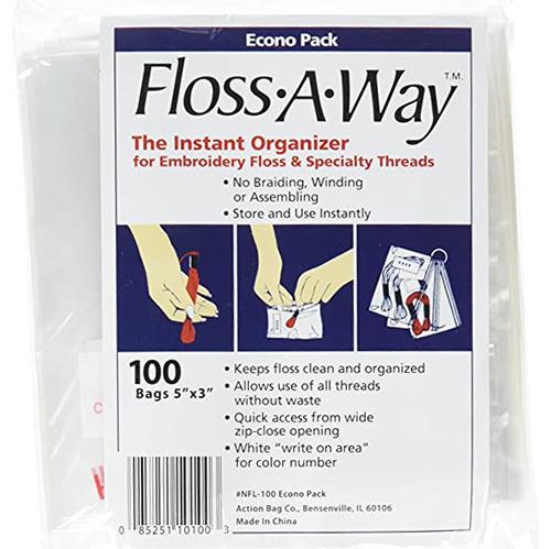 Floss-A-Way Thread Organizer Bags Accessories Fleur de Paris 