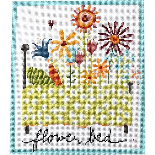 Flower Bed Painted Canvas Pippin  - 1