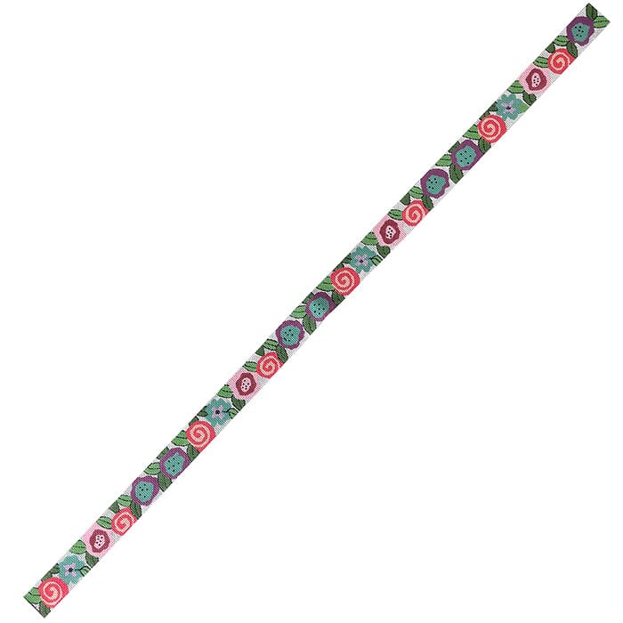 Flower Power Belt Painted Canvas ditto! Needle Point Works  - 1