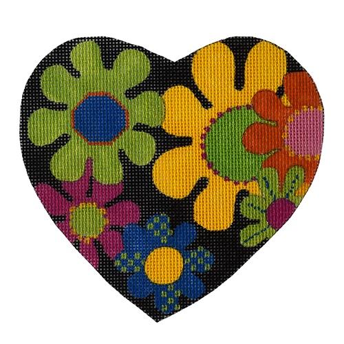 Flower Power Painted Canvas PLD Designs  - 1